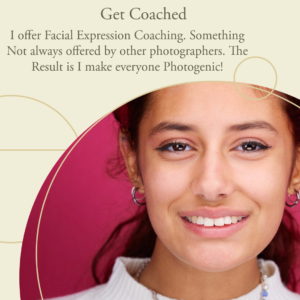 get facial expression coaching during your professional business headshot
