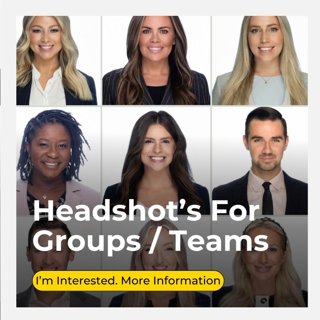 Business Headshots Near Me for Groups and Teams near Irving and Frisco Texas