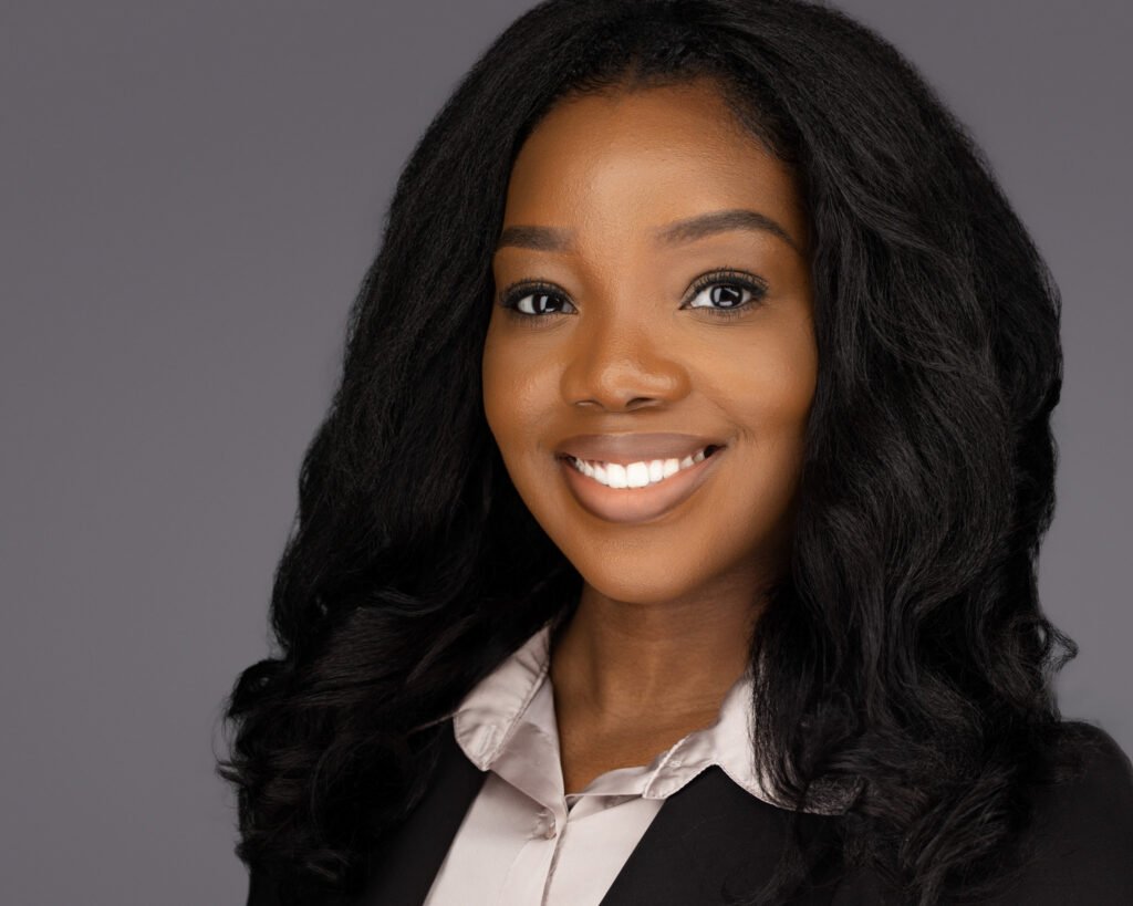 A confident woman headshot