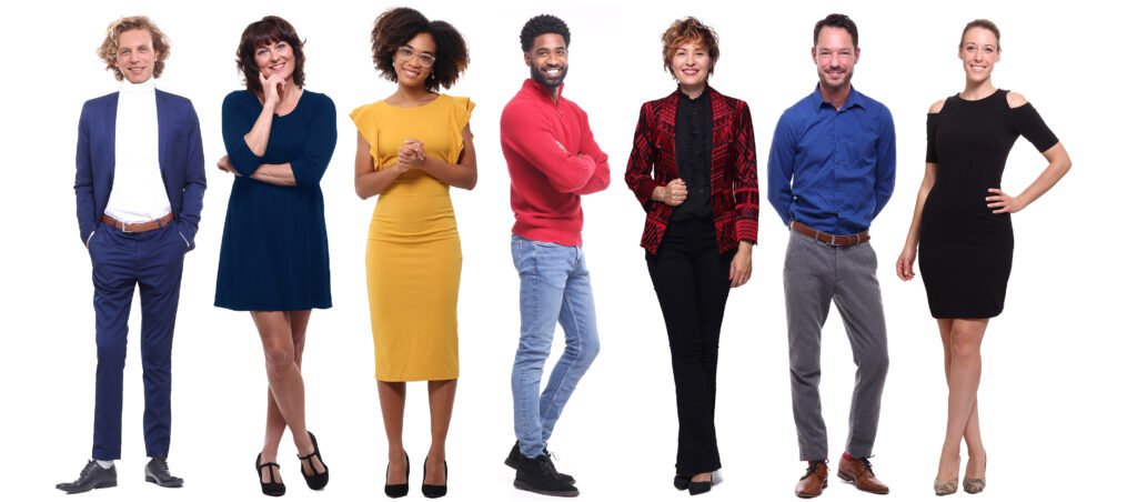 a picture of people wearing plane clothes