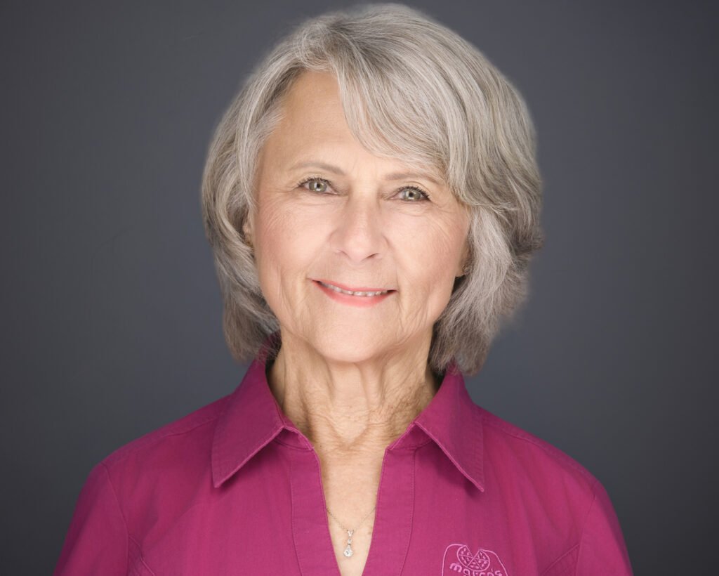 A senior citizen headshot example
