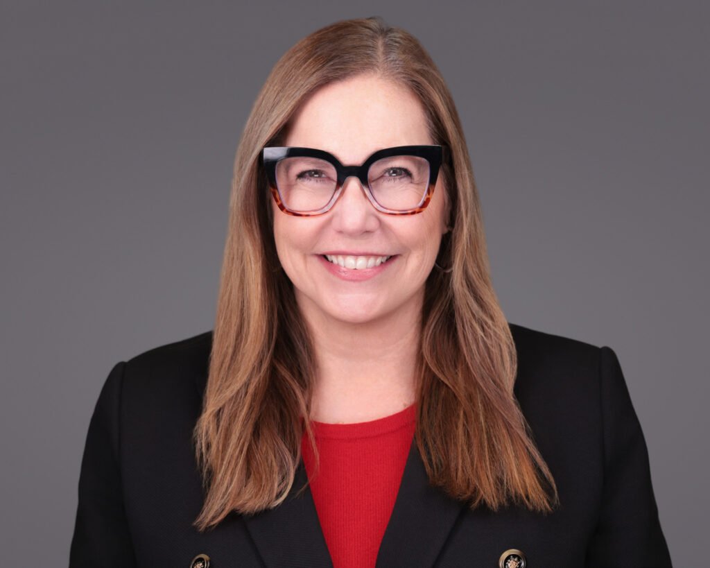 Headshot station placed in conference networking lounge