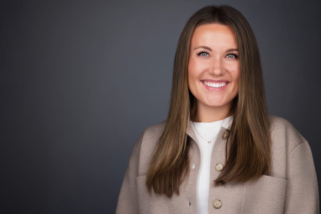 Corporate team headshots session taking place on-location