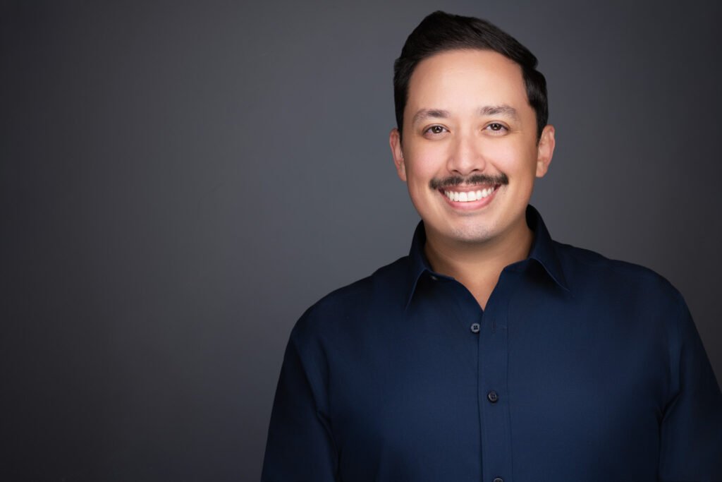 Headshot session for Grapevine professional near Main Street