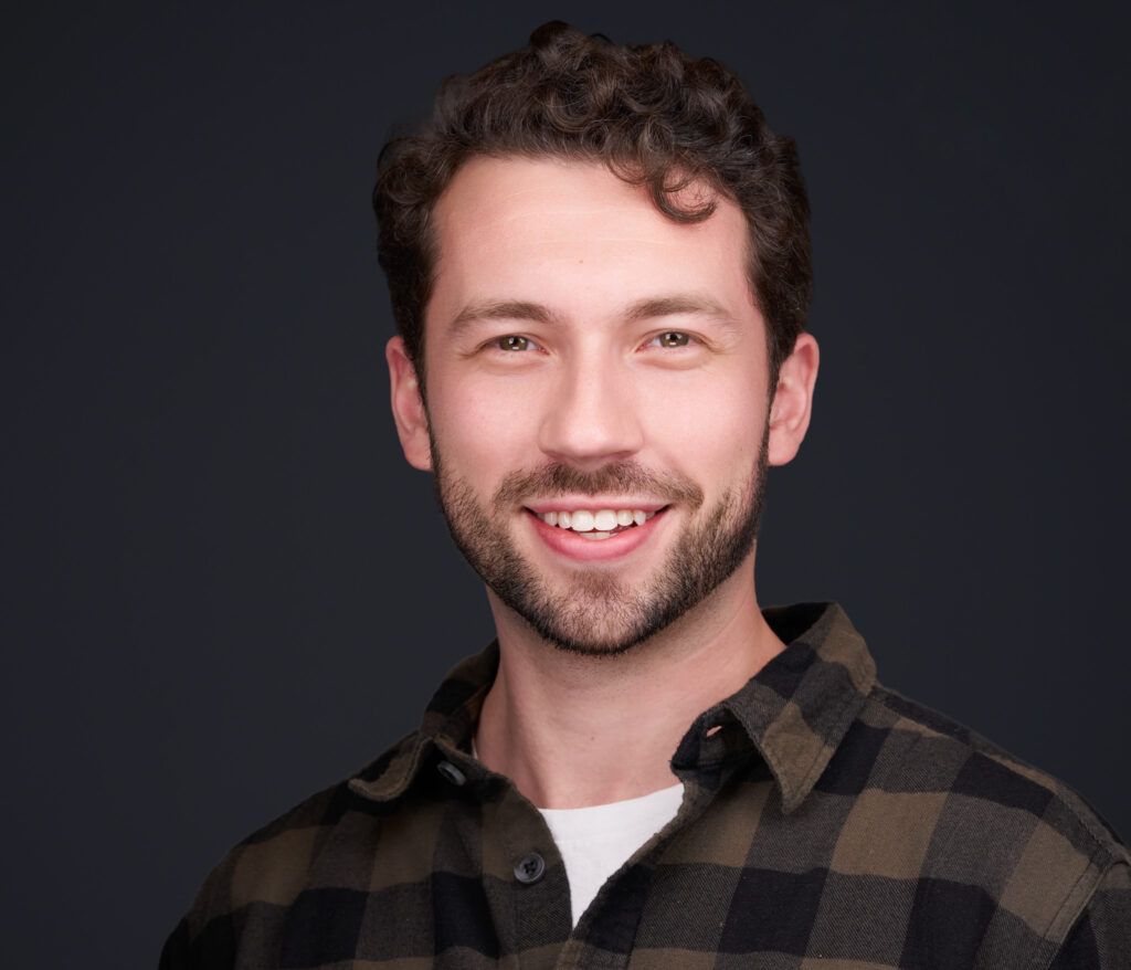 A high-volume headshot booth setup for a Grapevine, TX conference.
